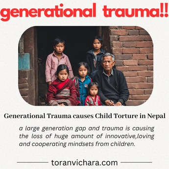 Poster of My blog Titled:- Generation Gap causes Child Torture in Nepal | My beliefs |
